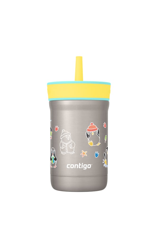 Kids Leighton Spill-Proof Stainless Steel Tumbler with Straw, 12oz C4