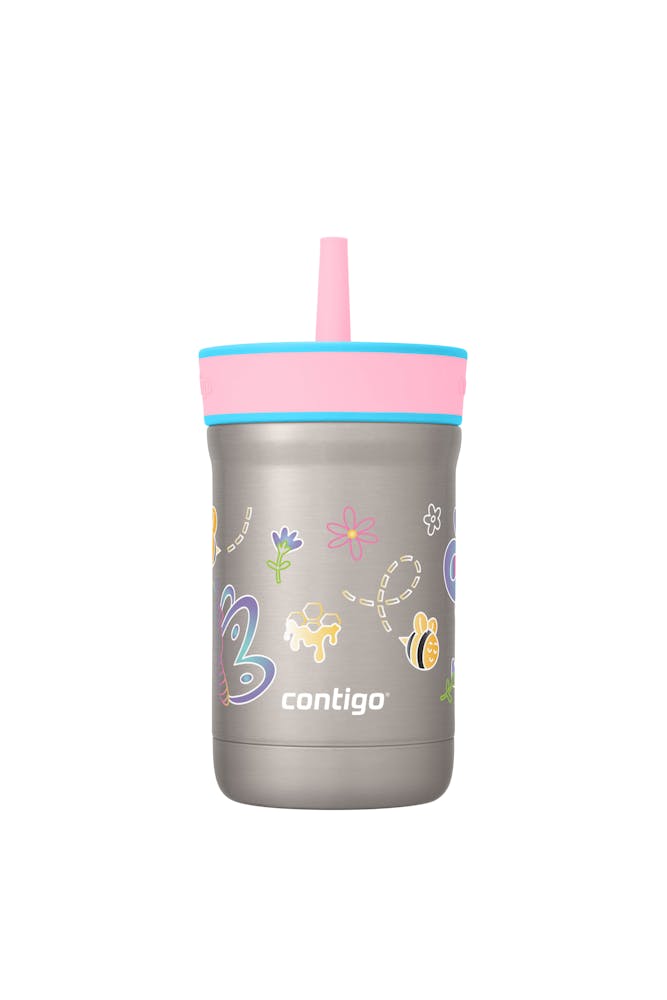 Kids Leighton Spill-Proof Stainless Steel Tumbler with Straw, 12oz C4
